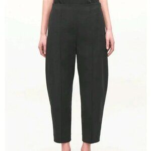 New COS woven high rise barrel leg balloon leg ankle cropped trouser pants